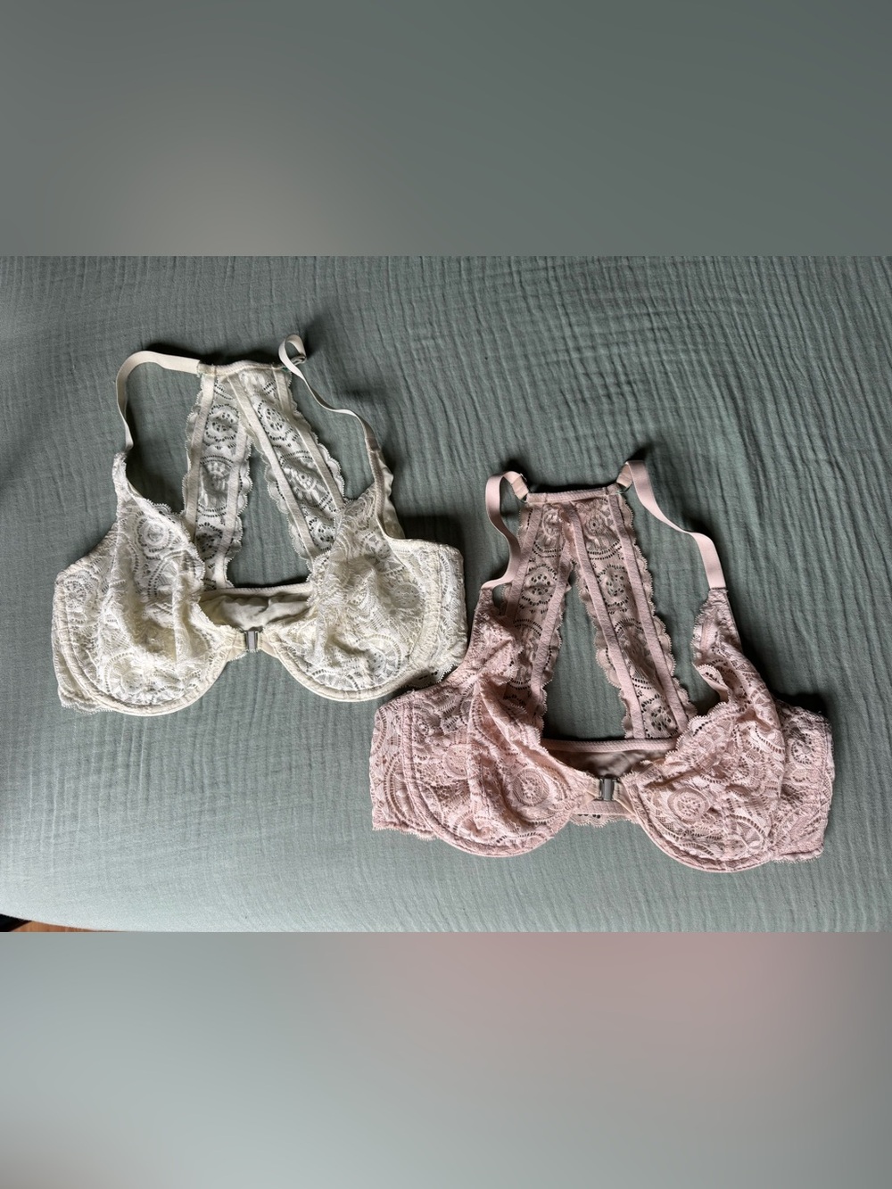 (2) aerie Happy bras, size 34D